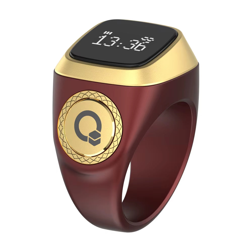 Smart Muslim Islamic Oem Electronic Zikir Counter Digital Azan Alarm Clock Tasbeeh Tasbih Zikr Ring Iqibla