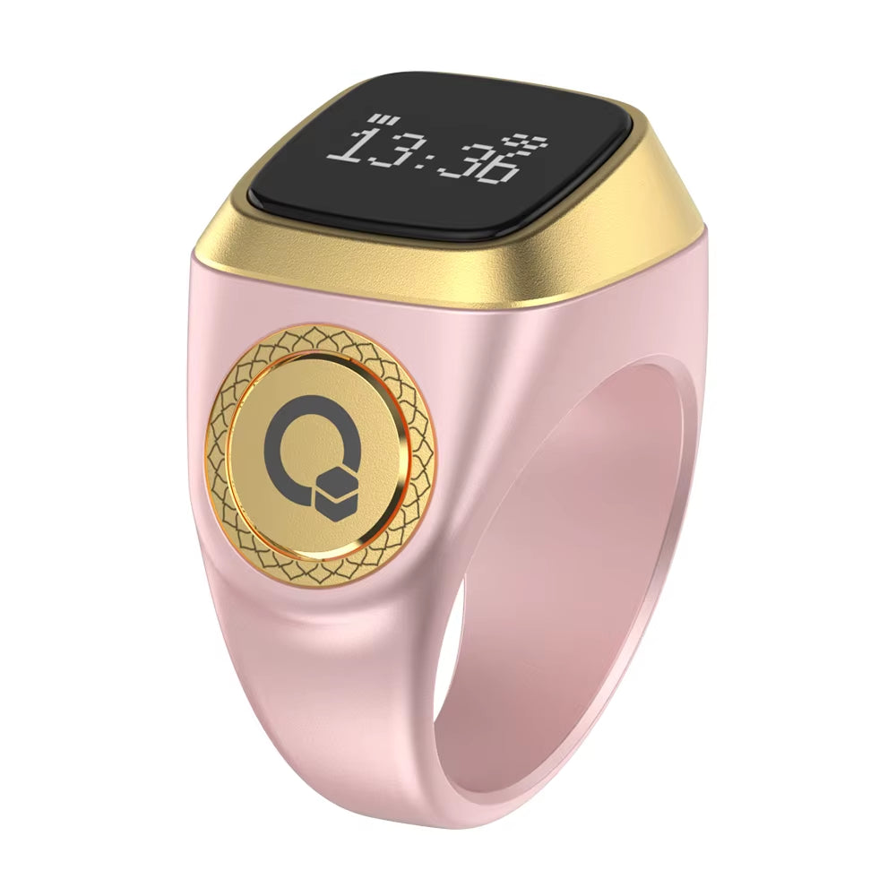 Smart Muslim Islamic Oem Electronic Zikir Counter Digital Azan Alarm Clock Tasbeeh Tasbih Zikr Ring Iqibla