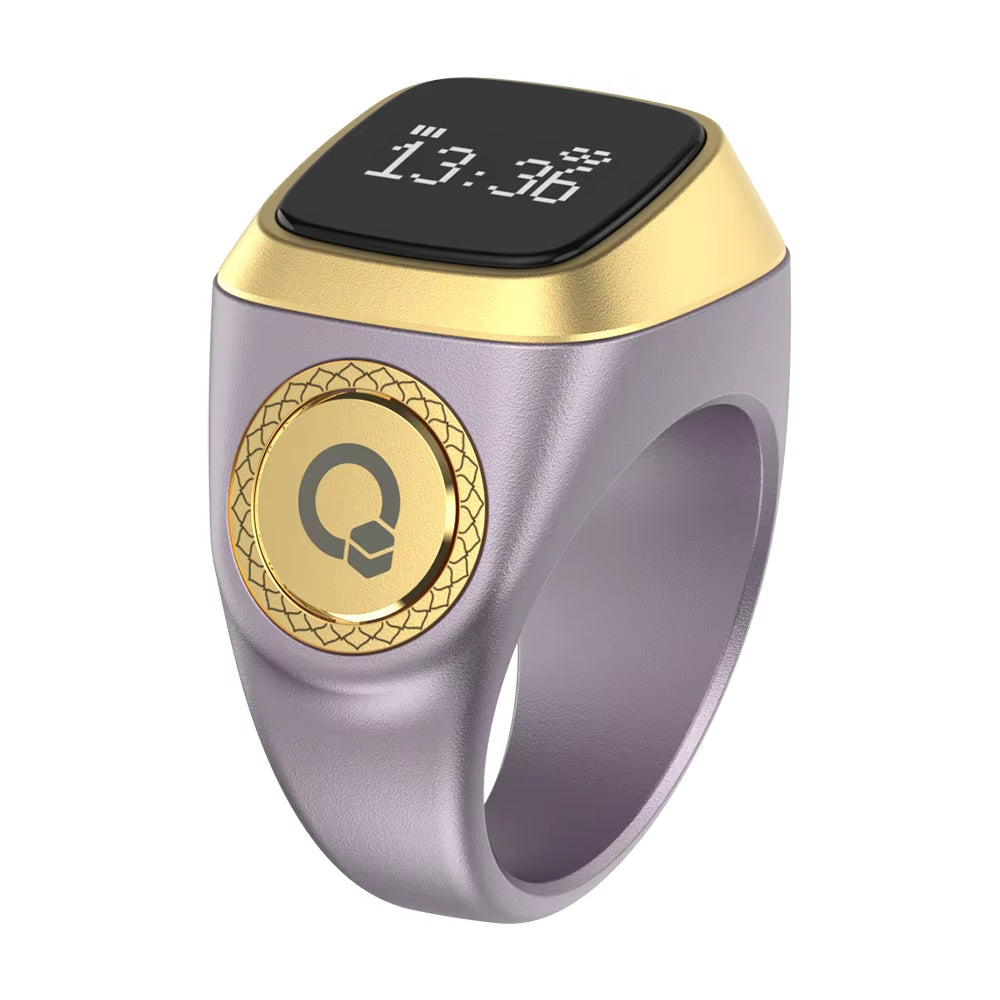 Smart Muslim Islamic Oem Electronic Zikir Counter Digital Azan Alarm Clock Tasbeeh Tasbih Zikr Ring Iqibla